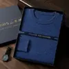 Nuevo suéter de cachemira para hombre de otoño e invierno, tejido casual simple, camiseta básica de punto de cuello redondo de invierno, suéter