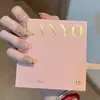 Caja de Empaque para Uñas Portátiles Caja Transparente Personalizada para Manicura Caja Abatible Caja de Papel para Chips de Manicura Caja de Regalo Personalizada Personalización