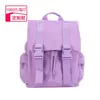 Mochila Violeta Estilo Universitário Personalizada Tecido Oxford Espesso Bolsa Escolar para Estudante Mochila de Presente para Exportação