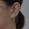 Pendientes Mobius de Plata de Ley S925 para Mujer, Pendientes Pequeños, Sencillos y Elegantes, Pendientes Nutritivos para el Cartílago de la Oreja, No Necesitan Quitarse al Dormir