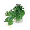 Planta verde artificial em vaso caladium, ornamento de trepadeira decorativa de interior para casa, casamentos e Halloween