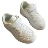 Zapatillas de moda para niños colección otoño 2026: Zapatos casuales unisex de velcro, tallas medianas y grandes, zapatillas blancas versátiles