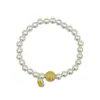 Pulseira Fushi Prata Pura 999 Estilo Antigo Design de Tubo Reto com o Caractere'', Pulseira de Prata Pura Estilo Chinês de Alto Padrão, Presente para Namorada