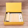 Conjunto de Copos Térmicos Inteligentes de Bambu Caderno de Bambu Conjunto de Presente para Eventos Empresariais