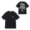 Camiseta de Manga Corta Marca Tide Dados Negro Ocho Helado Básico Pareja Americana