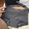 [Bóxer Pequeño Gris] Ropa Interior de Algodón Puro 10A para Mujer, Algodón Puro, Entrepierna Extendida y Ensanchada, Cobertura Completa de Cadera, Bóxer Briefs Sin Costuras