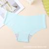 Ropa Interior de Una Pieza de Seda de Hielo Sin Costuras de Comercio Exterior, Transpirable, Fresca, Ligera y Cómoda, Bragas Deportivas para Yoga de Secado Rápido para Mujer
