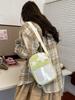 Bolsa pequeña para dolor de comida Estrella de cinco puntas linda Bolsa bandolera transparente bidimensional japonesa Bolso de pecho para mujer Bolso pequeño multifuncional
