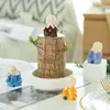 Planta de Madeira Brasileira, Madeira da Sorte, Planta Parecida com a Árvore Groot, Florindo com Botões, Planta Verde de Baixa Manutenção, Pequena Planta de Vaso para Desktop para o Escritório