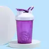 Vaso Batidor 400ml Plástico Portátil Vaso para Batidos Polvo de Proteína Batido Mezclador Vaso Verano