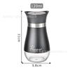 Botella de Condimento para Barbacoa Transfronteriza de Amazon Frasco de Condimento de Pimienta Botella Giratoria de Acero Inoxidable para Uso en la Cocina
