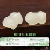Jade Hetiano Natural Accesorios Pequeños DIY Hebilla de Seguridad de Jade Colgante para Pulsera Cuentas Sueltas Cuentas de Gota Pequeñas