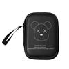 Bolsa de almacenamiento rectangular grande con dibujos animados para discos duros, auriculares, monedero, cargador, cable de datos, caja de almacenamiento para discos duros con cuerda