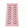 Colección recomendada por maquilladores de pestañas postizas de tallo duro: Pestañas Pequeño Diablo, Tallo Negro Completo, Una Pieza, Gruesas