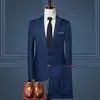 Comercio exterior transfronterizo traje coreano traje para hombre negocios ocio profesional vestido ropa de padrino traje dos piezas