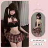 Lencería Sexy Puro Deseo Provocativa y Coqueta Falda plisada Jk Tentación Sensual Conjunto de Lencería Estilo Escolar Set Qqny