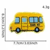 Novo Tecido Bordado de Toalha Infantil Desenho Animado com Borda Dourada Mochila Escolar Patch de Bordado para Pintura Patch Acessórios para Roupas Adesivo Estoque Pronto