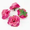 Capullos de Rosa Pequeños Simulados Cabezas de Flores de Tela de Seda Materiales para Manualidades de Guirnaldas Accesorios para el Cabello Accesorios para Arreglos Florales de Pared de Fondo de Boda Suelo