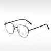 8783 montura de gafas retro anti-luz azul de moda de metal cuadrada adelgazante artística montura óptica con montura para miopía