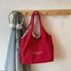 Bolsa Tote Versátil Casual Simples Estilo Japonês Nova para Estudantes Universitárias Bolsa de Ombro Estilo Preguiçoso Retrô