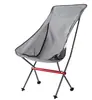 Silla plegable para exteriores, camping, respaldo alto, aleación de aluminio, silla luna con reposapiés, portátil, fácil de almacenar, silla plegable, aleación de aluminio