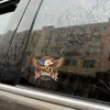 Adesivo de Carro Refletivo Exclusivo com Padrão Colorido Gravado Personalizado em Formato de Corte Preciso Adesivo de Carro Transfronteiriço