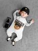 Macacão do bebê primavera e outono de algodão puro longo romper dos desenhos animados urso super bonito personalidade roupas de bebê 0-18 meses roupas de outono