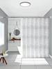 Cortina de Ducha Peva Difusa Blanca Transfronteriza Respetuosa con el Medio Ambiente Suave Decorativa Cortina Partición Ducha Baño Venta Caliente