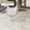 Balde d'água transparente, bacia, concha d'água, conjunto de balde e bacia de plástico, conjunto de três peças para banho de estudante de dormitório, uso doméstico, luxo leve