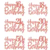 Topper para Pastel de Cumpleaños Número Feliz Cumpleaños Decoración 10 Años 13 Años 16 Años 18 Años Hecho a Medida 11