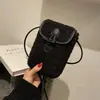 Bolso de Felpa de Lana de Cordero Bolso Pequeño para Mujer 2026 Nuevo Pequeño Moderno Lindo Simple Casual Bolso Cruzado Bolso para Teléfono