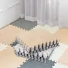 Tapete de pelúcia cortável para quarto, resistente à sujeira, tapete de chão à prova de som para cobrir o cômodo inteiro, base de espuma, tapete de engatinhar de esponja emendado