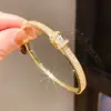 Pulseira com Fivela de Laço de Zircônia Banhada a Ouro Real 18K, Pulseira Simples e Fashion, Joias de Luxo Leve e de Alta Qualidade no Atacado