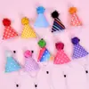 10 Piezas de Nuevos Sombreros de Cumpleaños para Mascotas Transfronterizos con Estampados Creativos para Gatos y Perros, Sombreros para Mascotas, Accesorios para la Cabeza, Decoraciones de Fiesta