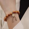 Pulsera de madera yabei natural 10MM cuentas de Buda pulsera de sándalo Wenwan Bodhi Garra de Gato Oso retro simple al por mayor