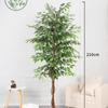 Simulación transfronteriza de árbol baniano, simulación de planta verde, maceta falsa, gran sala de estar, adornos decorativos, árbol artificial de interior, paisajismo.