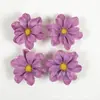 Imitación Ins Pequeño Fresco Terciopelo Flor de Cerezo Cabeza Pasador Hecho a Mano DIY Corona Adorno para el Cabello de Boda Material para Ramillete Flor Artificial