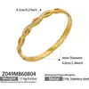 Pulsera de Acero de Titanio Chapada en Oro con Circonita Hueca Incrustada en Forma de Corazón, Joyería Exquisita Versátil de Lujo Ligero con Personalidad para Mujer