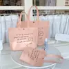 Bolsa de Mano No Tejida de Tienda de Ropa de Gama Alta Empaque Especial para Mujer Bolsa de Compras con Bolsa de Regalo La Bolsa Puede Imprimir Logo
