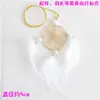 Anillo de oro decoración de pastel de horneado anillo de hierro flor de Fénix vintage torre de cristal anillo de flor de tul tarjeta insertable