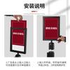Suporte Vertical para Placa de Sinalização em Aço Inoxidável 1,0m Placa Indicadora A4 Placa de Publicidade A3 Barreira de Isolamento Placa de Exibição de Guia para Hotel