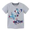 26 Camisetas de Manga Corta para Niños Estilo Europeo y Americano, Algodón Tejido, Nuevas Camisetas de Verano para Niños con Cuello Redondo, Diseño de Dibujos Animados, Venta al por Mayor de una Sola Pieza