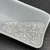 Piedras Preciosas Cultivadas, Forma Redonda, Ultra-Blanco 7A, 0.8-3mm, Piedra de Silicio de Carbono Sintética, Moissanita, Al por Mayor