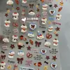 Pegatinas 3D de Relieve para Uñas Postre de Cachorro Nuevo Impermeables Pegatinas DIY para Uñas Calcomanías Decorativas para Funda de Teléfono