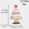 Adorno de Árbol de Navidad de Madera para Manualidades Navideñas, Trineo de Papá Noel, Decoración de Atmósfera Festiva para Escritorio