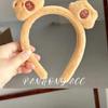 Diadema de Felpa de Capibara para Mujer Lavar Cara Maquillaje Mascarilla Facial Diadema Dibujos Animados Lindo Capibara Accesorios para el Cabello Lazo