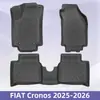 Adequado para FIAT Cronos 2025-2026 Tapetes de carro 3D para todos os climas em TPE