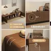 Móvel de TV para sala de estar, novo modelo 2026, armário de armazenamento para apartamentos pequenos, combinação integrada de mesa de centro retrátil e móvel de TV