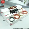 Soporte para anillos de pulsera, joyero, adorno, accesorio, anillo trapezoidal, bandeja expositora para pendientes, almacenamiento de colgantes de terciopelo para joyas