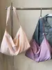 Bolsa Transversal Nova Moda Outono 2026 Feminina Cor Sólida Bolsa de Ombro Único Grande Capacidade Bolsa para Viagem Esportes Bolsa Minimalista Tendência